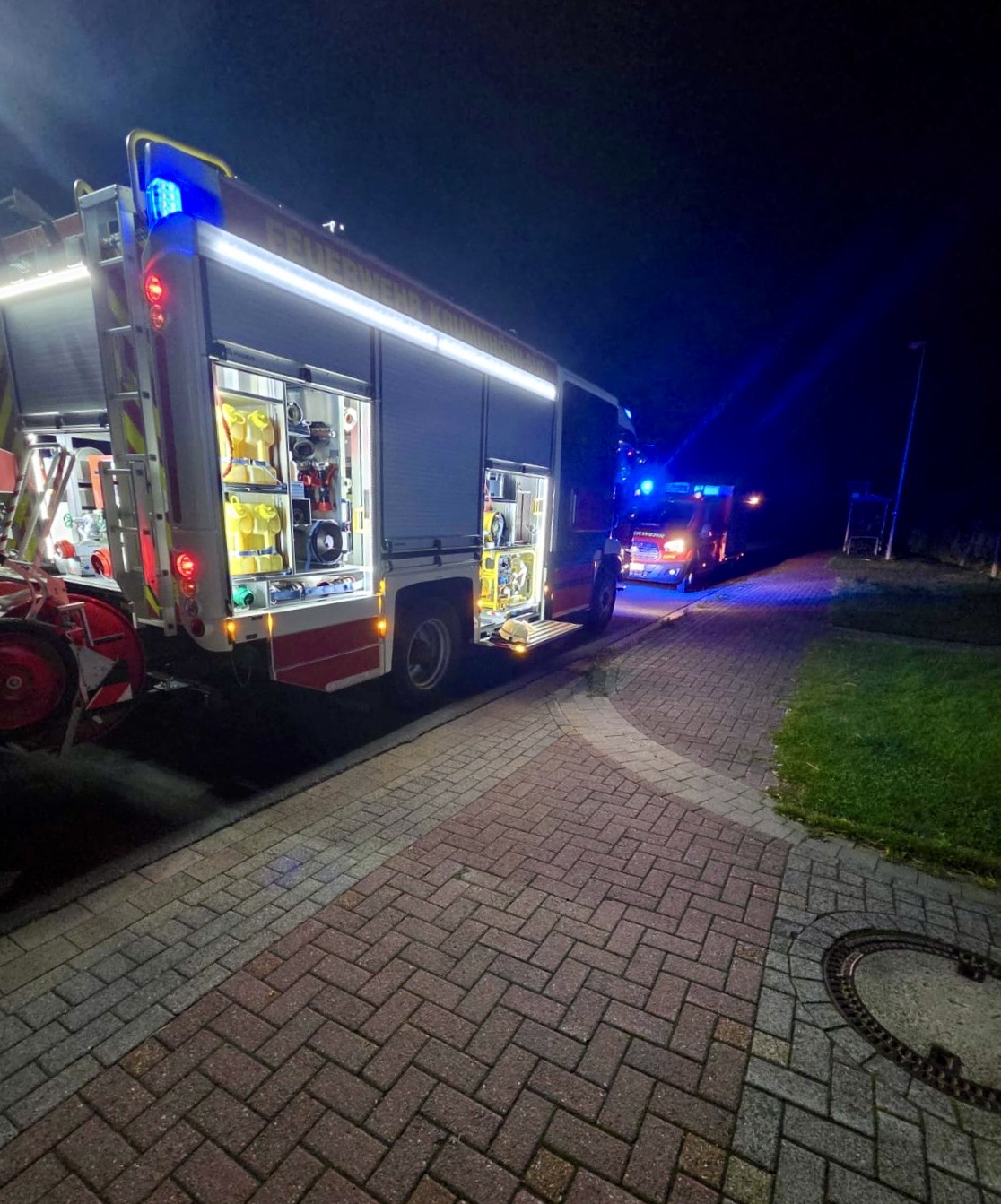 Einsatzfoto Wasserrohrbruch in Rysum 